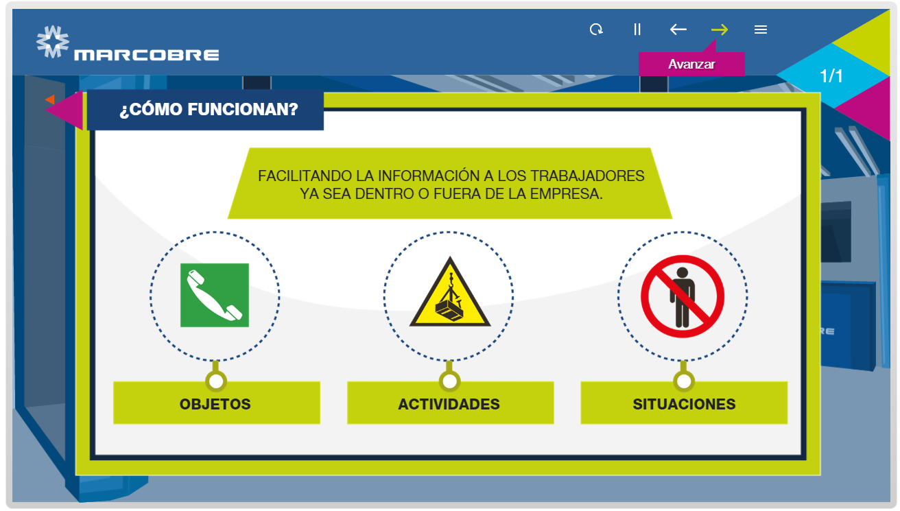 Significado y uso del código de señales y colores